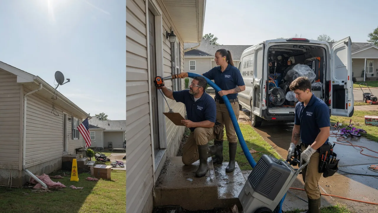 Ceiling Water Damage Restoration in Kensington, KS near me